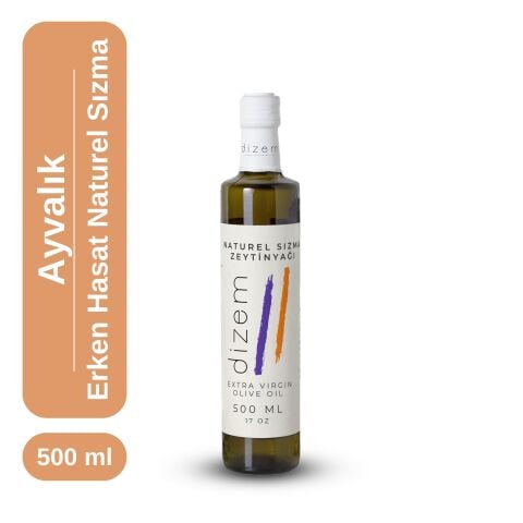 2025 Filtresiz Ayvalık İlk Hasat Naturel Sızma Zeytinyağı 500 ML