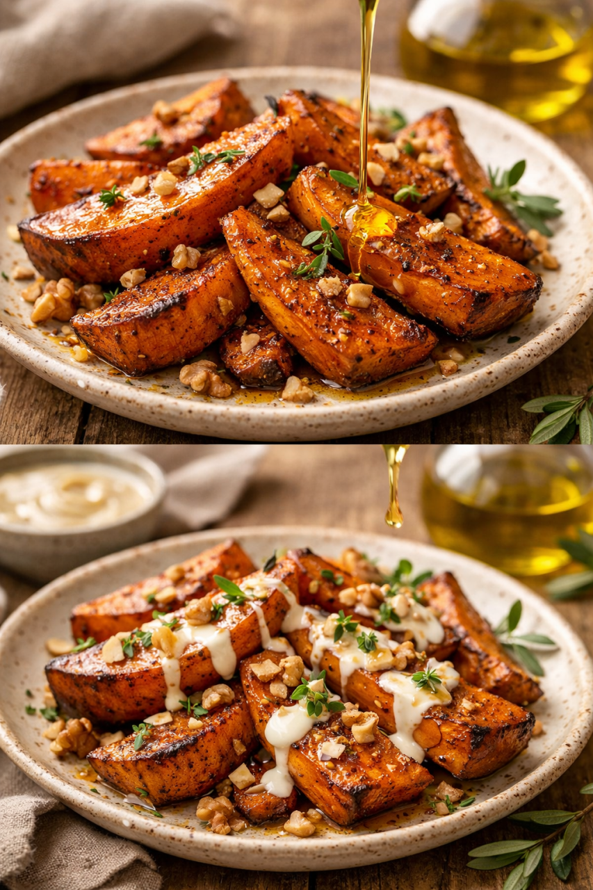 Ballı Baharatlı Tatlı Patates