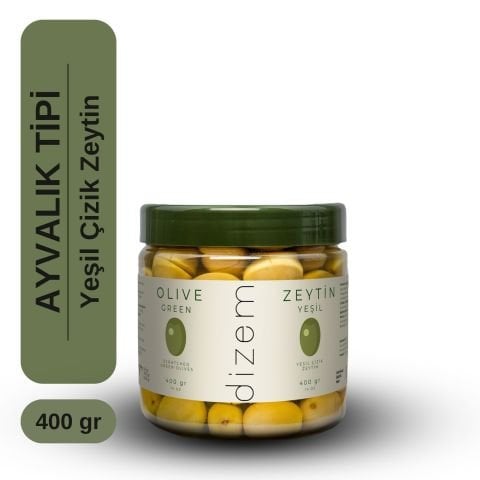 Yeşil Çizik Zeytin 400 gr