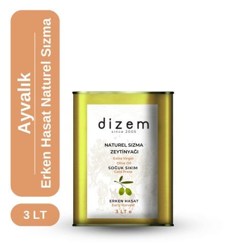 Ayvalık Erken Hasat Naturel Sızma Zeytinyağı 3 LT