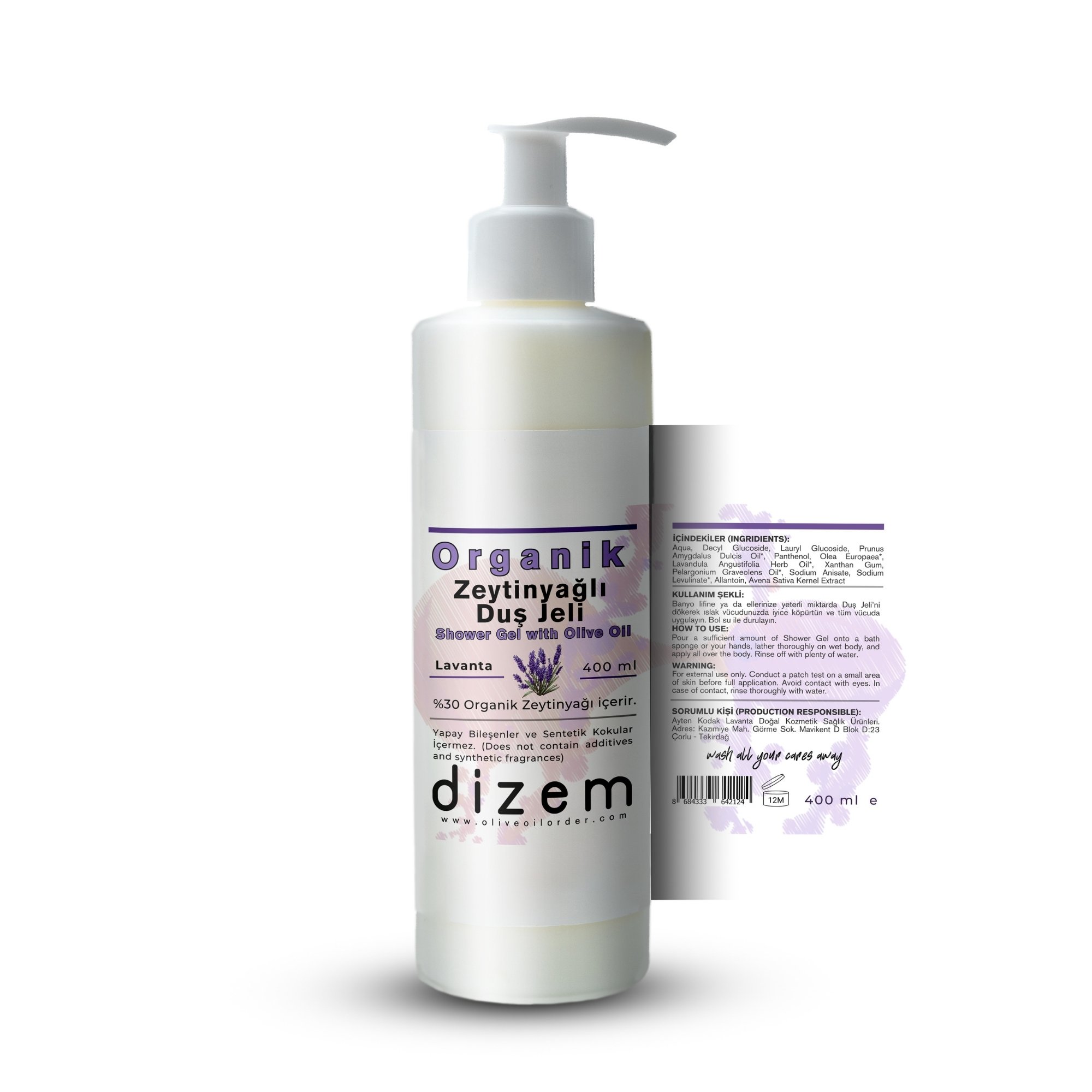 Organik Zeytinyağlı Duş Jeli 400Ml