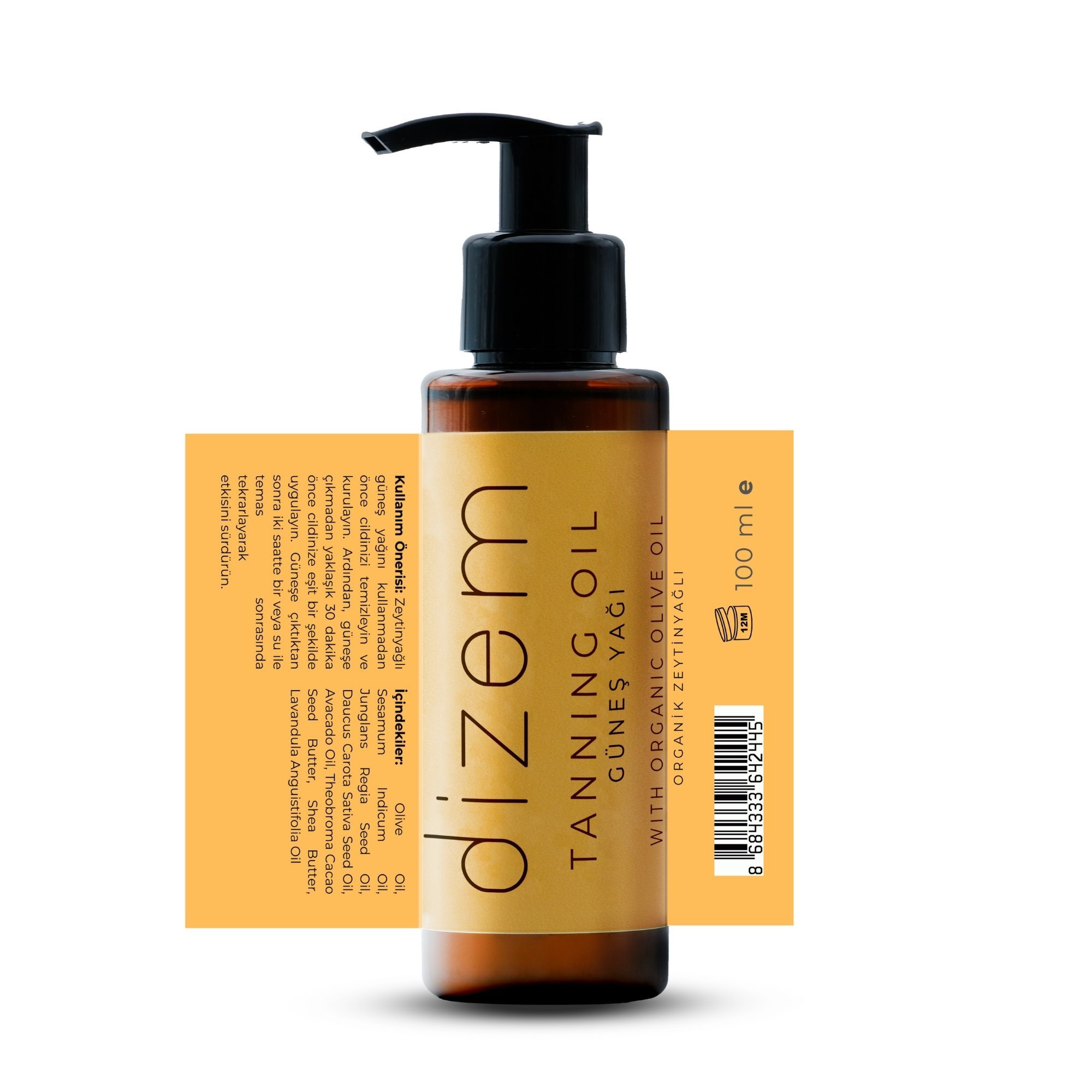 Organik Zeytinyağlı Bronzlaştırıcı Güneş Yağı 100 ML