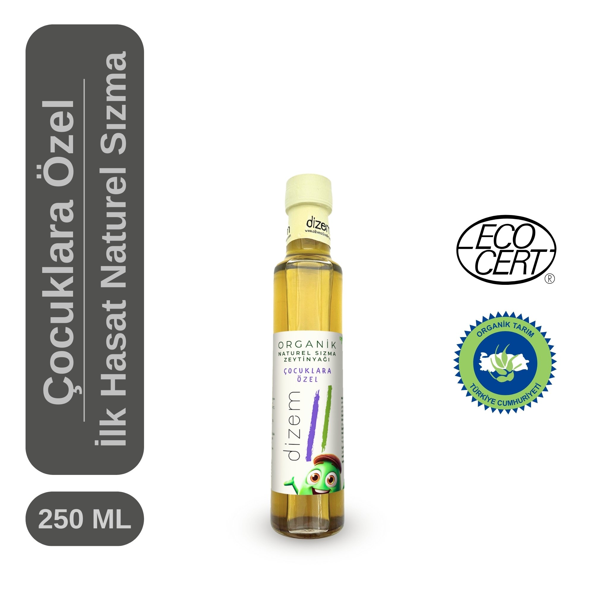 Organik Çocuklara Özel Naturel Sızma Zeytinyağı 250 ML