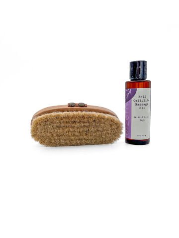 Dizem Anticellulite Massage Oil & Body Brush Set