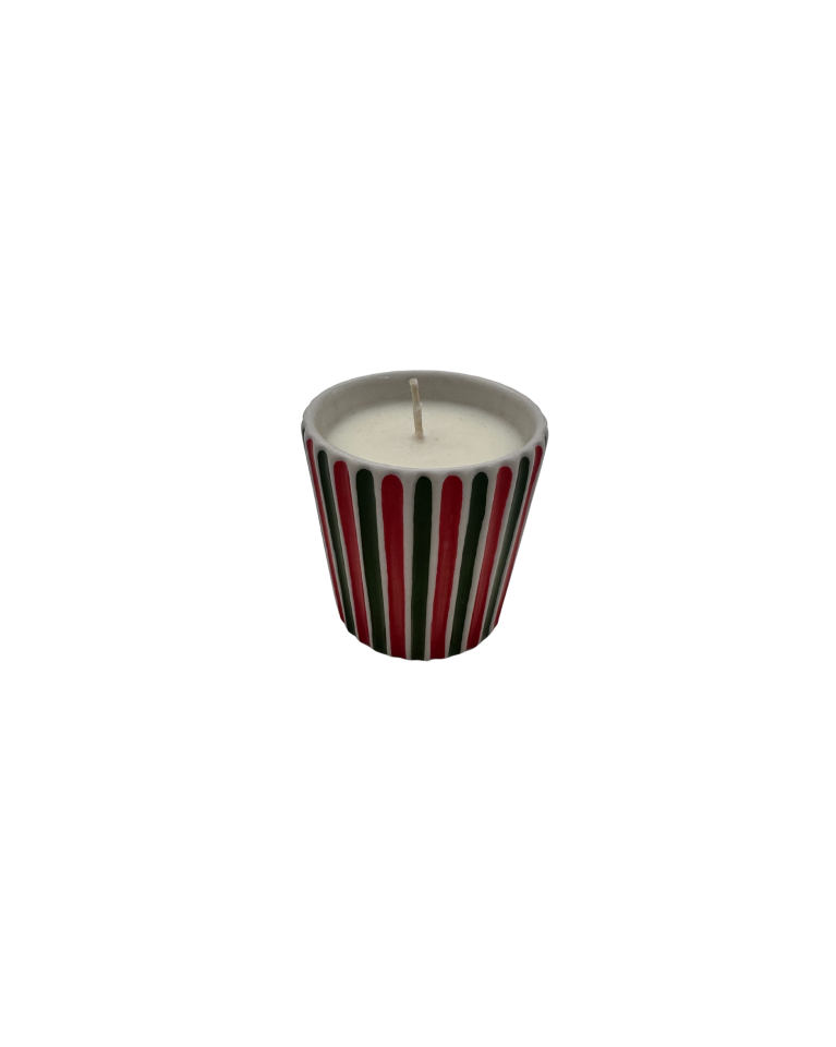 El Yapımı Seramik Mumluk